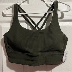Lululemon ribbed longline energy bra size 14